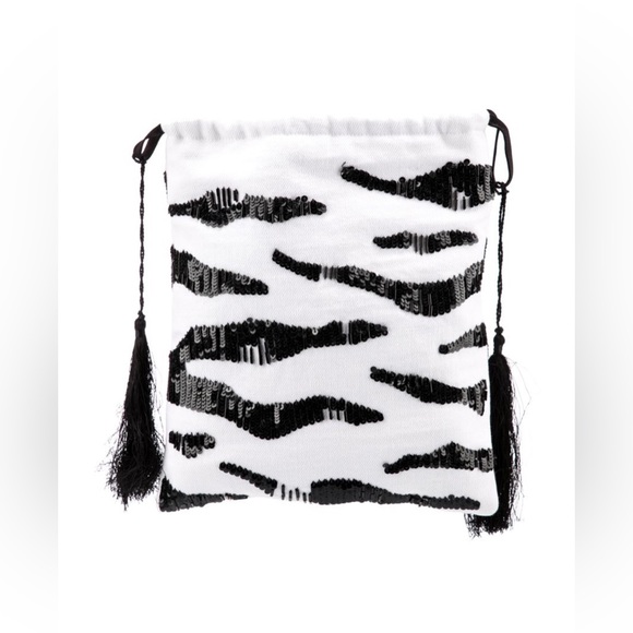 THE ATTICO NWT Beaded Clutch in white - Picture 3 of 6